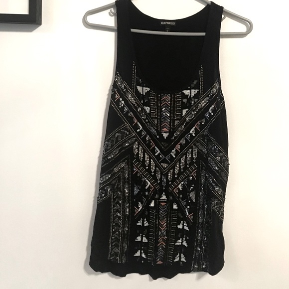Express Tops - Sequin Embellished Tank